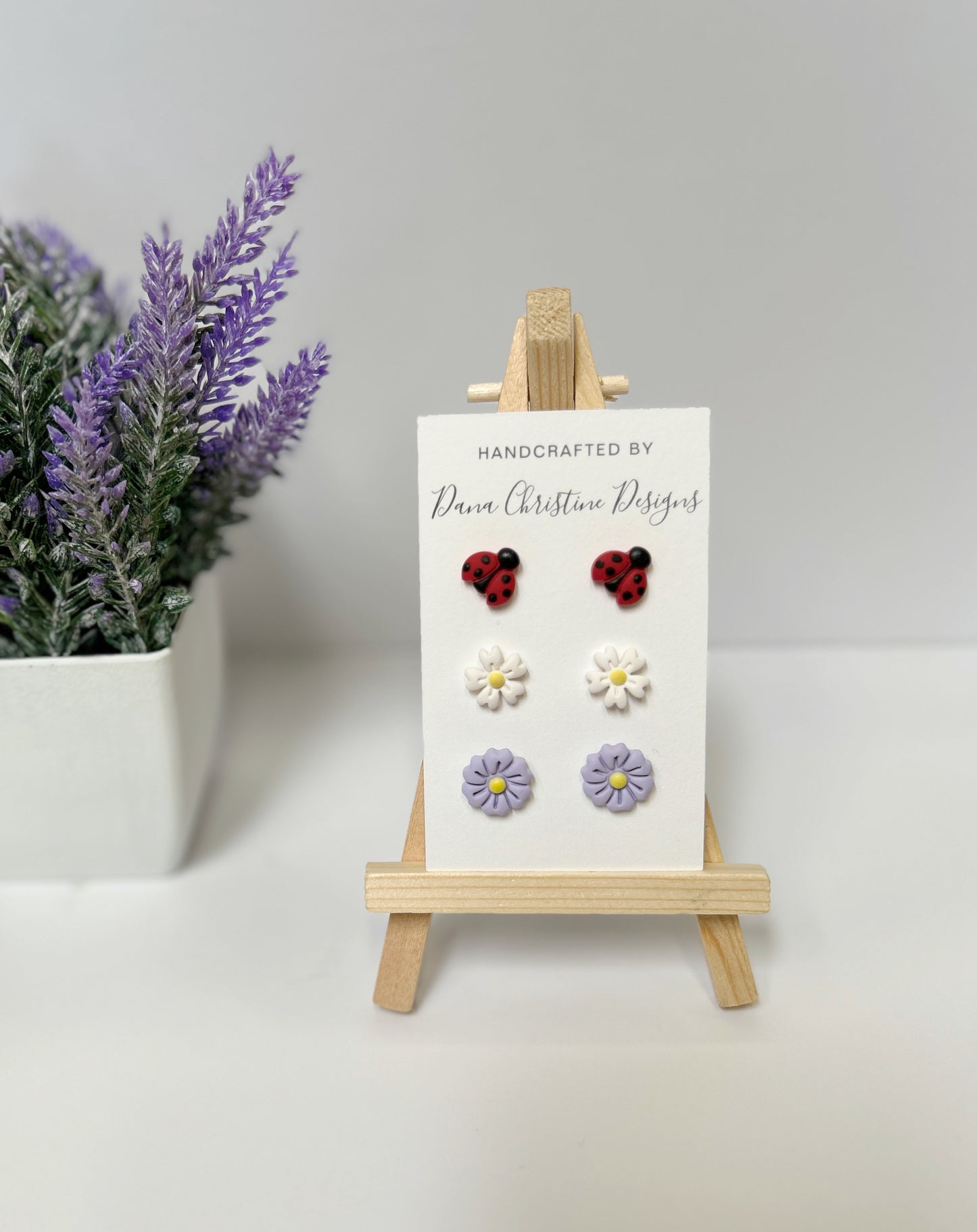 Ladybug & Flowers Stud Pack v.2