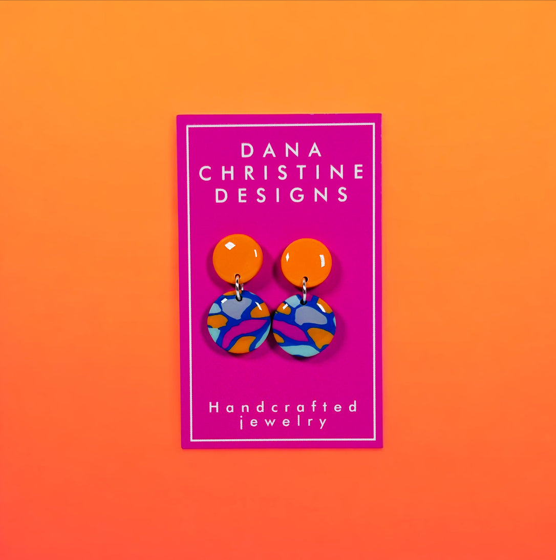 Orange Circles with Colorful Circles