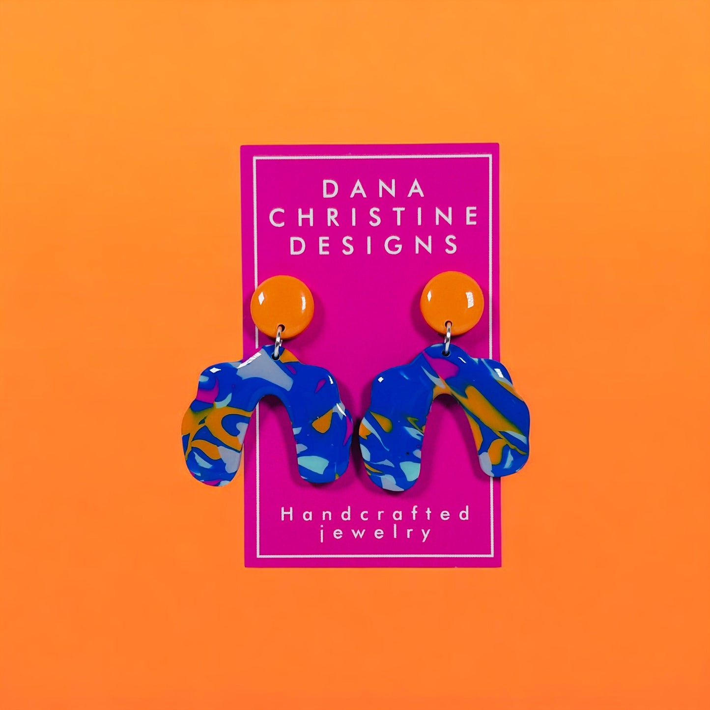 Orange Circles with Colorful Arches