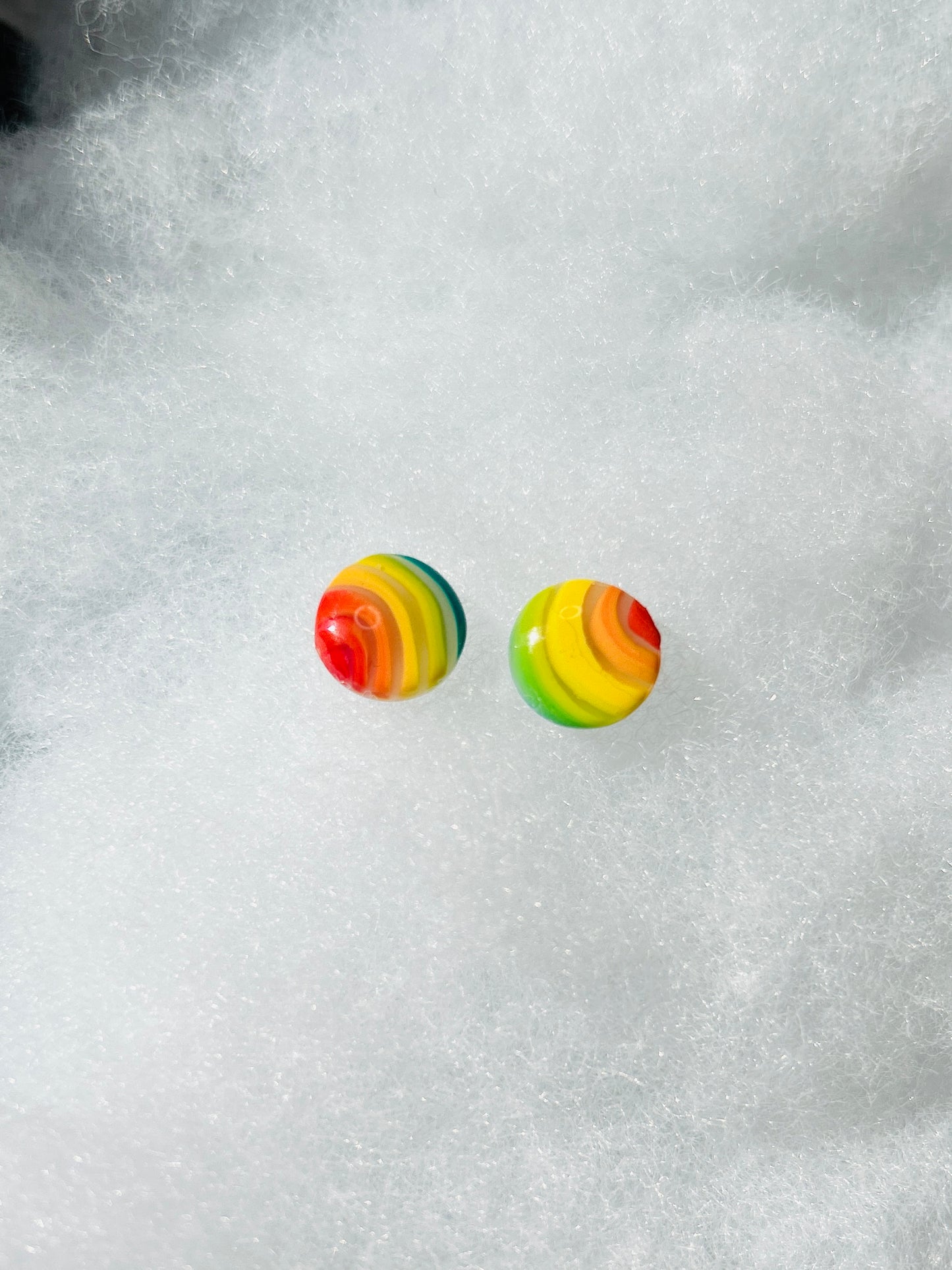 Rainbow Circle Studs v.1