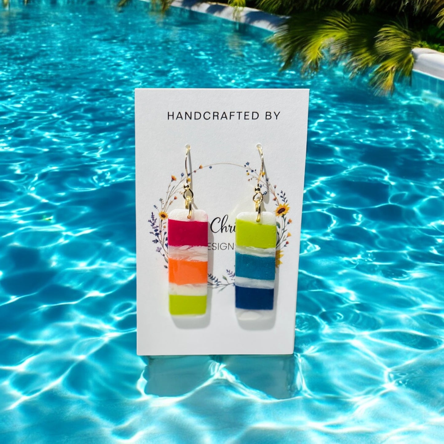 Pool Party Medium Rectangle Dangles