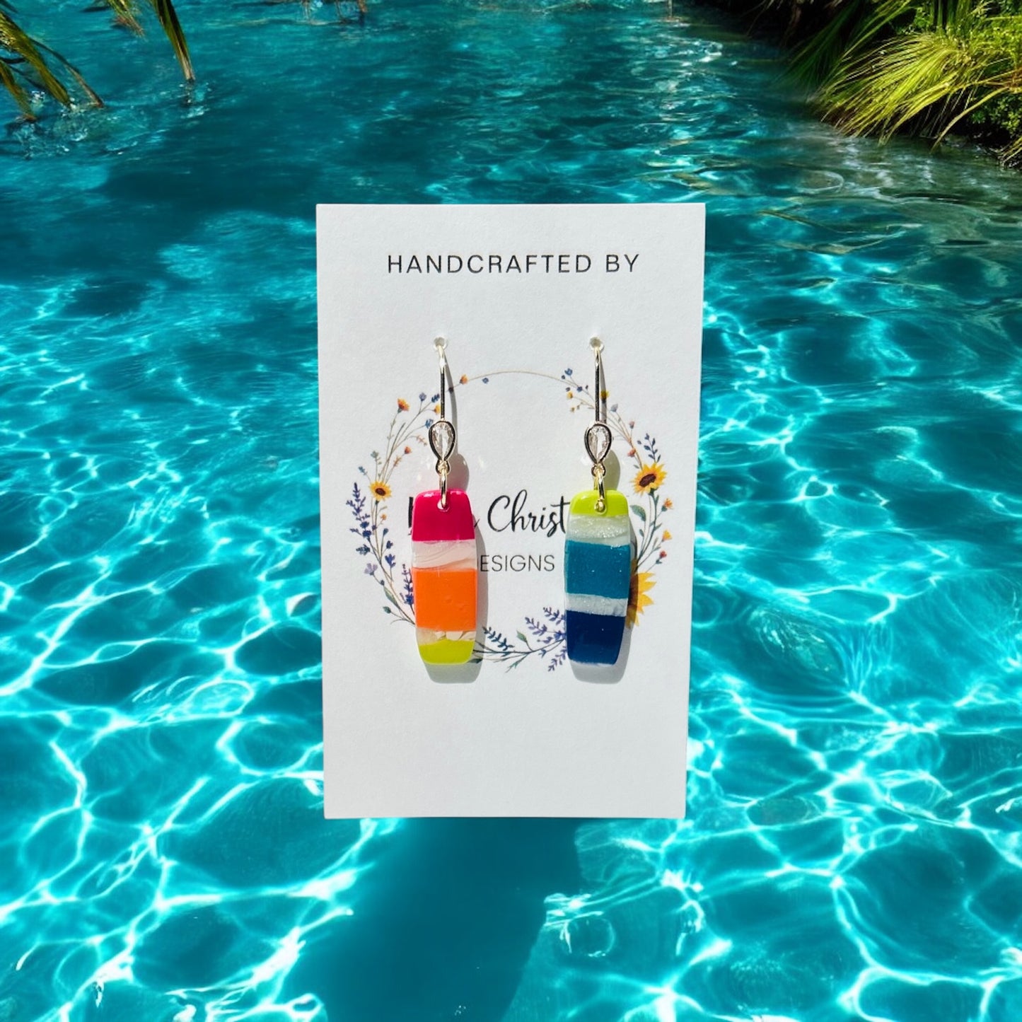Pool Party Small Rectangle Dangles
