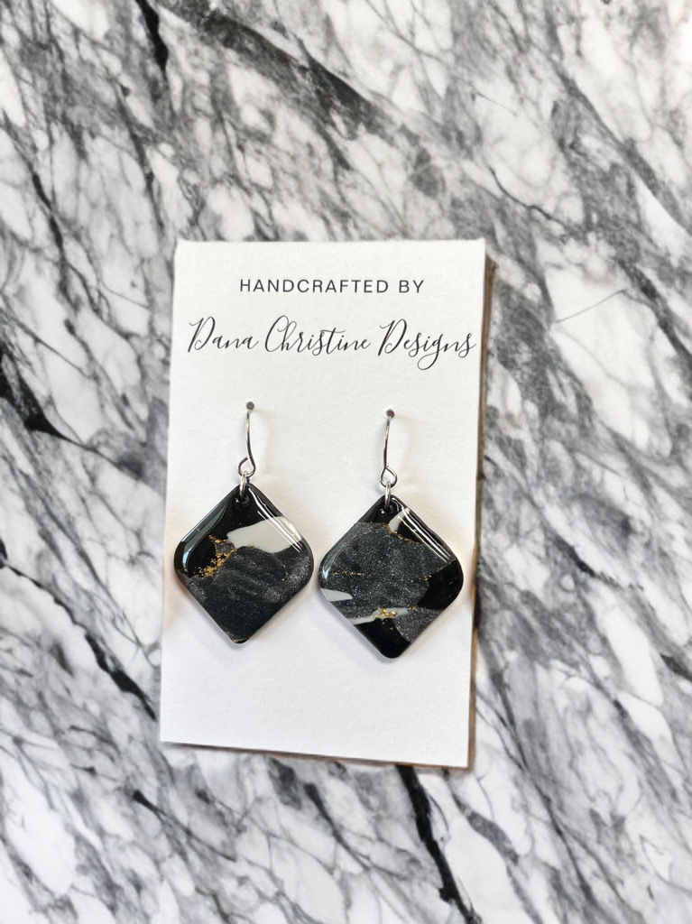 Black, White, and Graphite Rounded Squares v.1